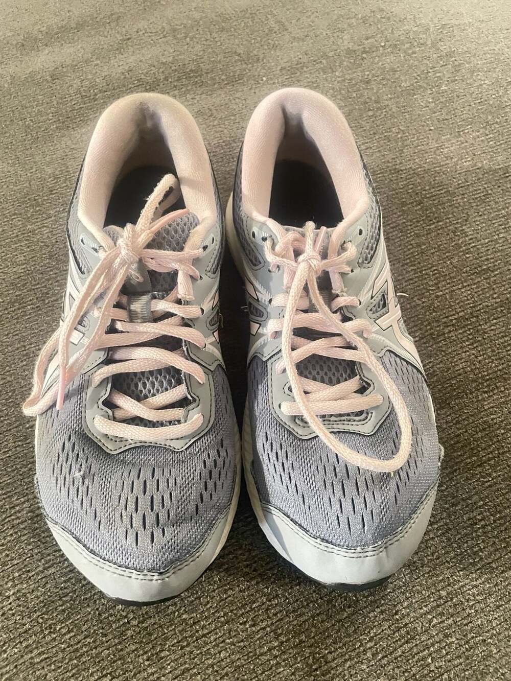 Asics Gel-Contend 7 Womens Shoes Sneakers Size Gray Pink 1012A910 Running
